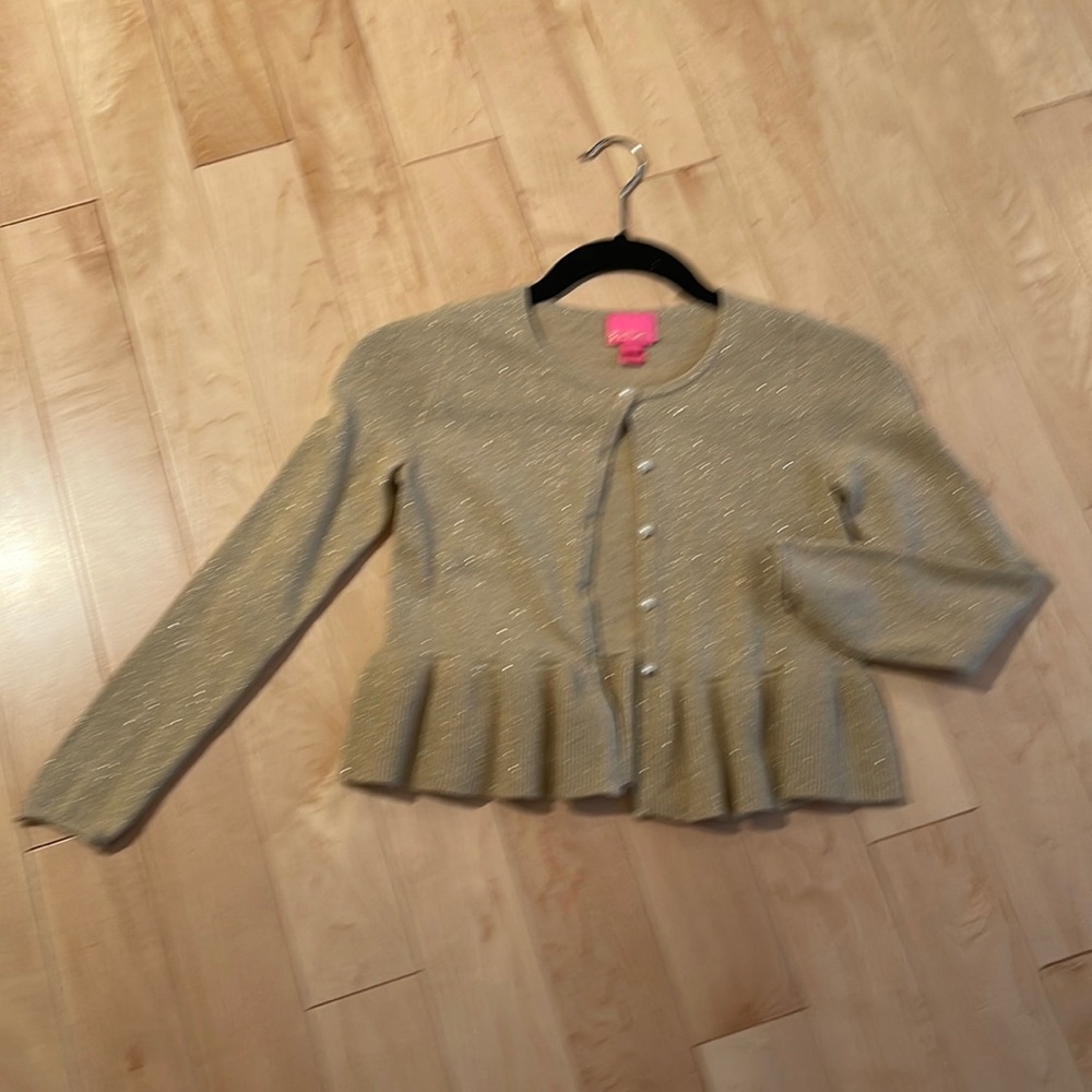 Lilly Pulitzer girls size L ( 8-10) cardigan sweater